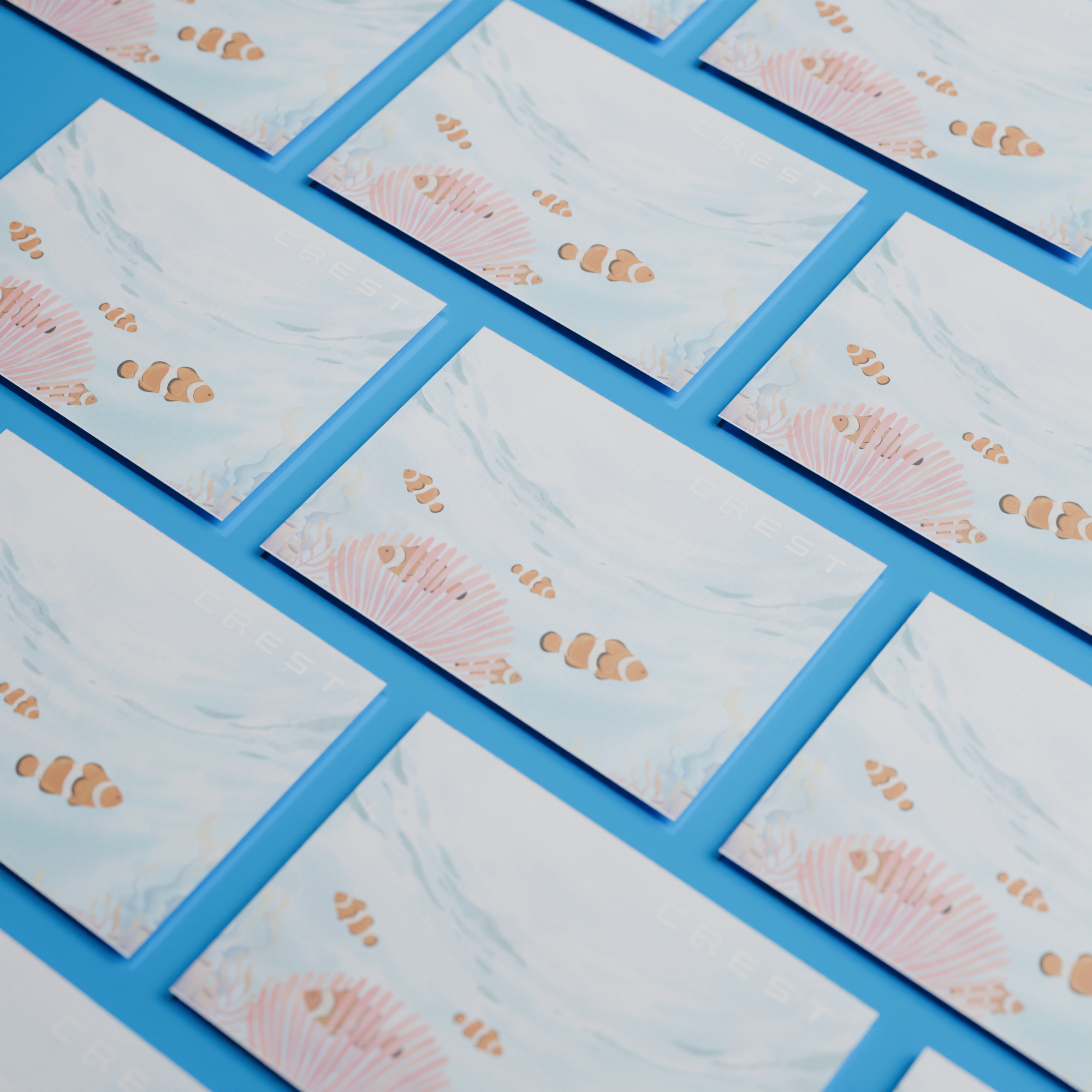 CREST Postcard｜Watery Journal Series - Clownfish