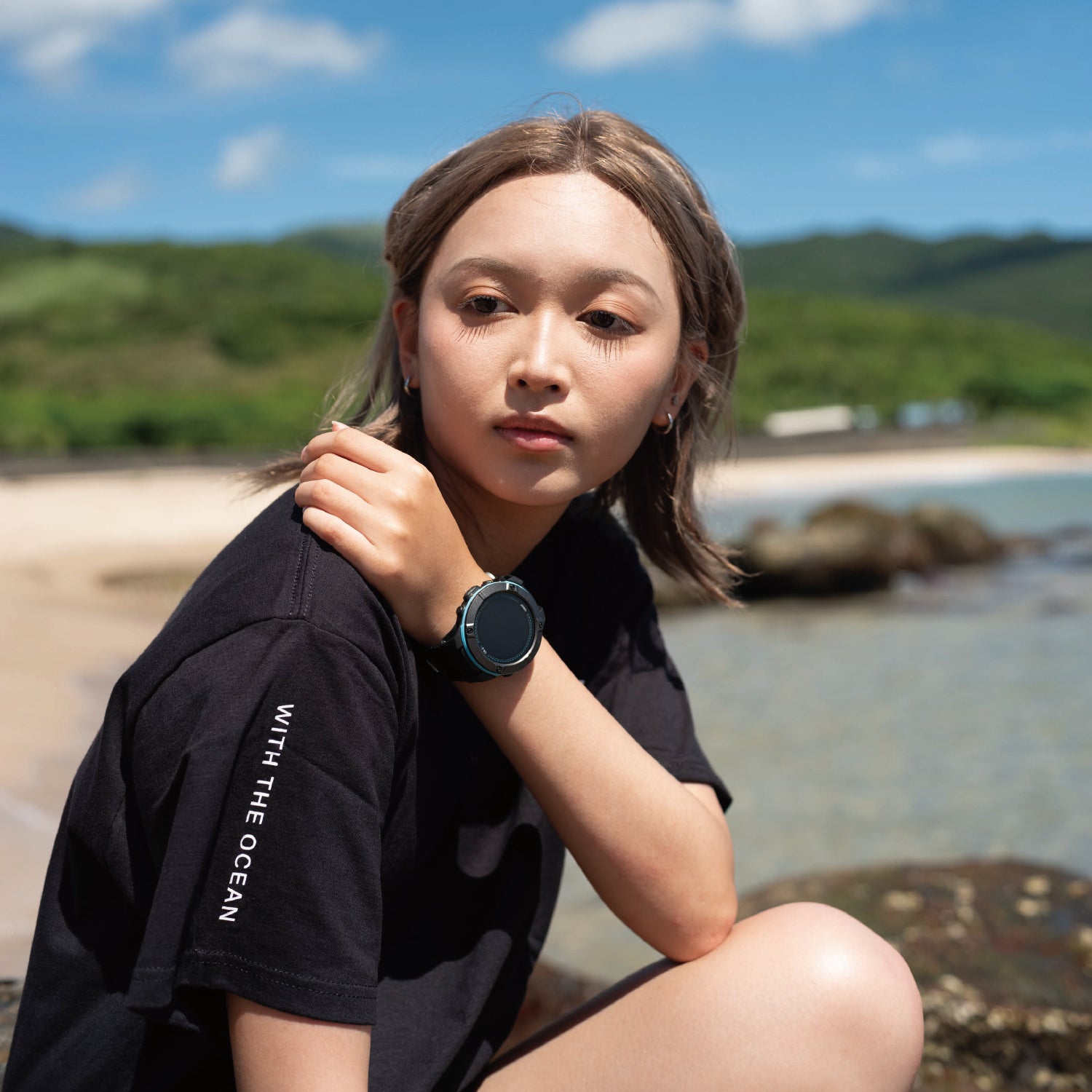 CREST Black Bucket Hat