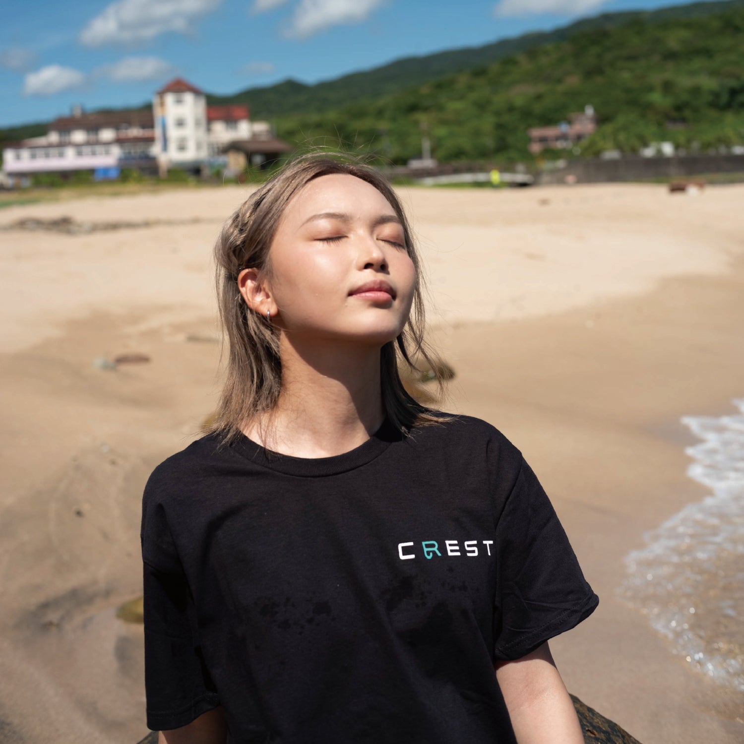 CREST Black Bucket Hat